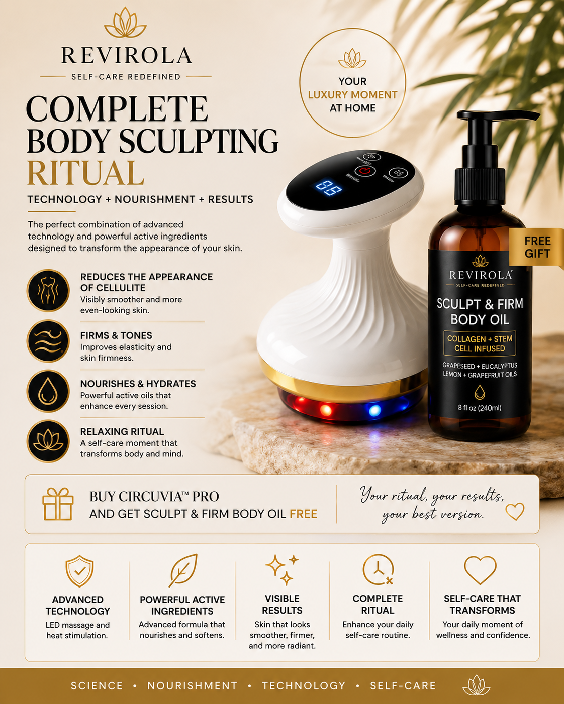✨ Buy Circuvia® today and get our FREE body shaping oil.